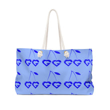 Load image into Gallery viewer, GG Patent Blue ~ Beach Bag
