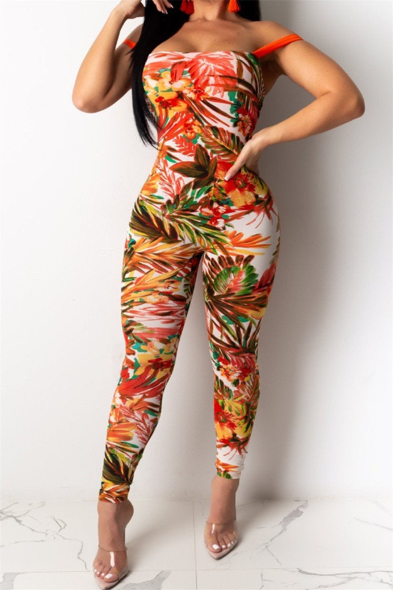 Tropical Goddess Jumpsuit (2 colours)