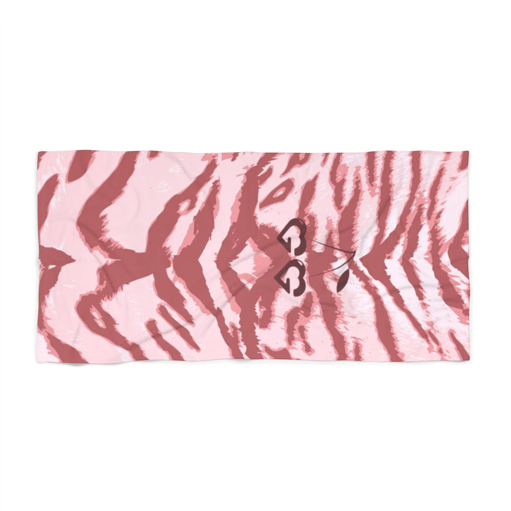GG Pink Tiger ~ Beach Towel