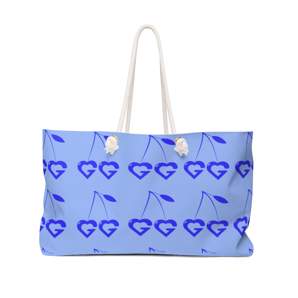 GG Patent Blue ~ Beach Bag