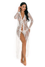 Load image into Gallery viewer, Florencia Lace Robe w/G-String
